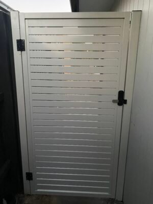 Aluminum Slats Gate Surfmist - Image 2